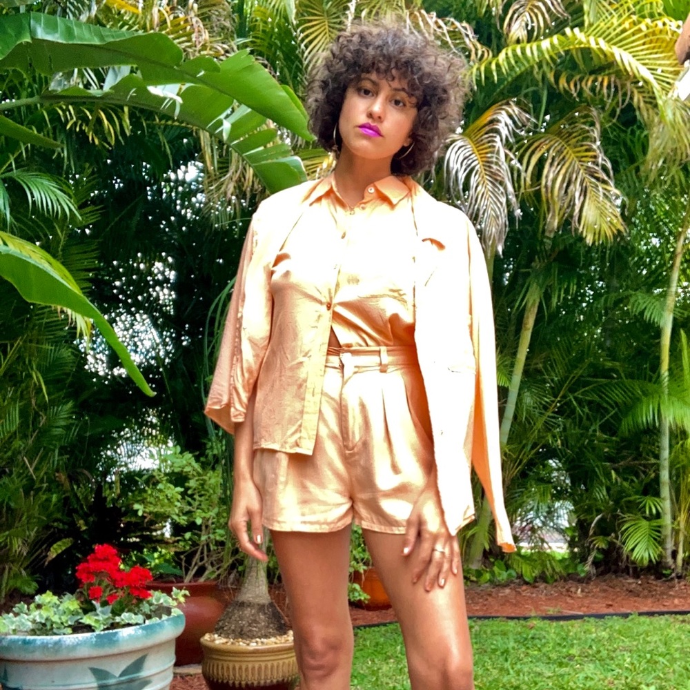 Peach Silk Equipment Shirt